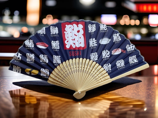 Folding fan Sushi